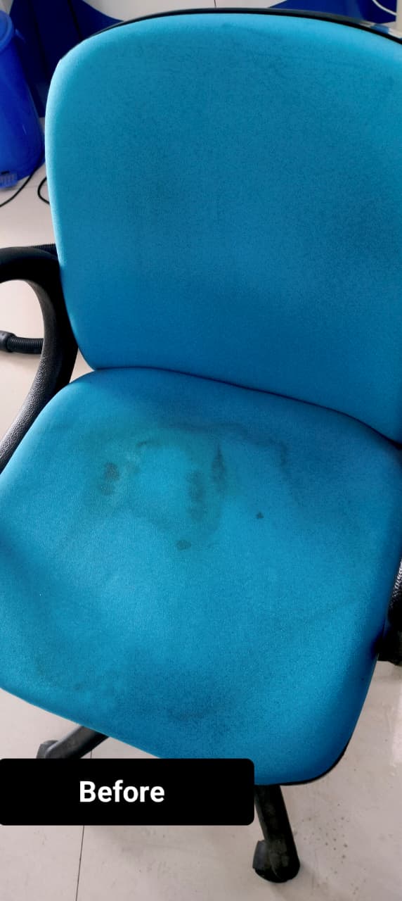 Chairs cleaning before
