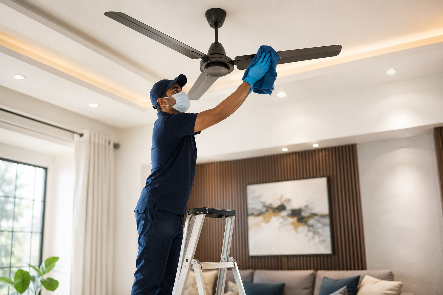Ceiling Fan Cleaning